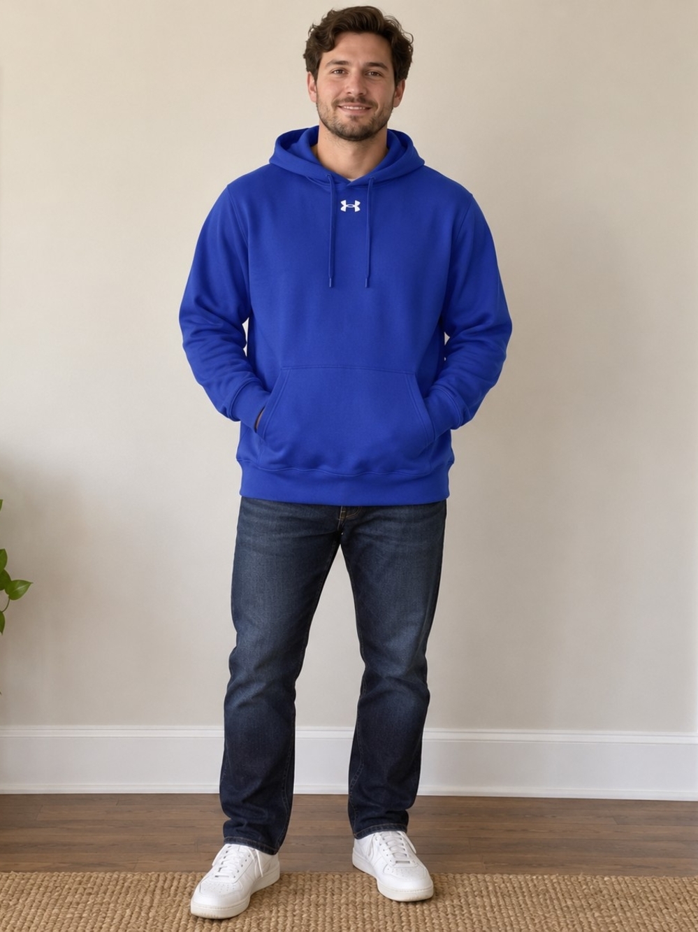 #1300 Under Armour Men’s Bright Royal Blue Hoodie Pullover